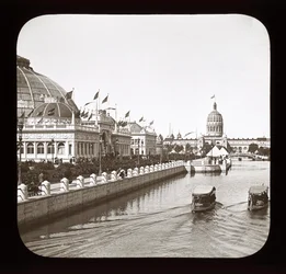 Weltausstellung in Chicago: Gartenbaugebäude und Illinois-Staatsgebäude, 1893