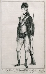 Ein echter amerikanischer Scharfschütze, Seite 212 aus Impartial History of the War