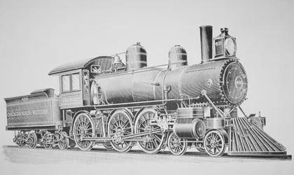 Eine Schenectady-Lokomotive