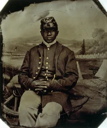 Abraham F. Brown, 54. Massachusetts-Infanterie, um 1863