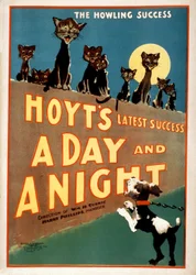 Werbung für Charles Hoyts A Day and a Night, veröffentlicht 1899