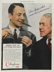 Werbung für DuPont Zellophan, 1937