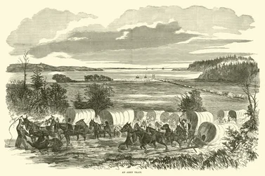 Ein Armeezug, November 1862