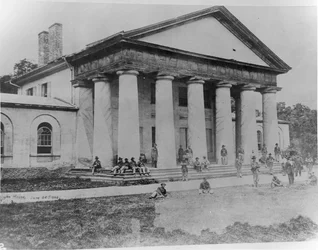 Arlington House, besetzt von Bundestruppen, 28. Juni 1864