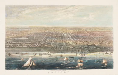 Chicago Hafen nach 1856