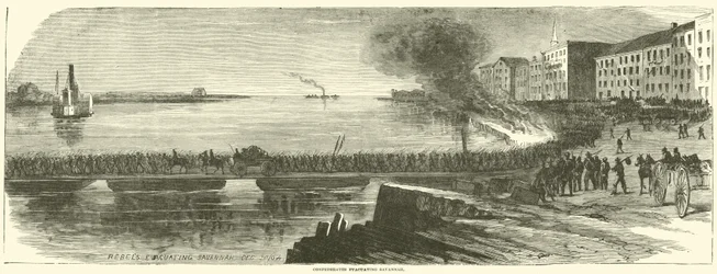 Konföderierte evakuieren Savannah, Dezember 1864