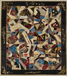 Crazy Quilt, um 1875-1900
