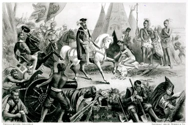 De Soto entdeckt den Mississippi, 21. Mai 1541, aus 