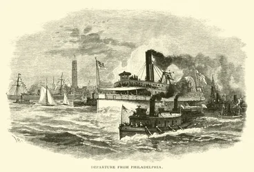 Abreise aus Philadelphia