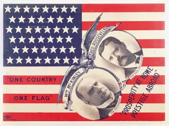 Wahlplakat für die amerikanische Präsidentschaftswahl 1900