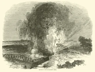 Explosion des Forts an McPhersons Front, Juni 1863