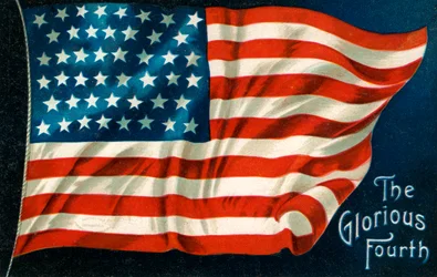 Vierter Juli Amerikanische Flagge