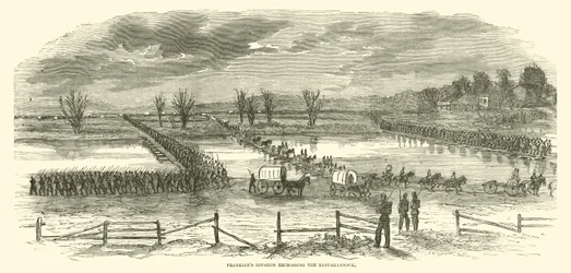 Franklins Division überquert den Rappahannock erneut, Dezember 1862