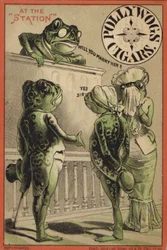 Frösche heiraten am Bahnhof