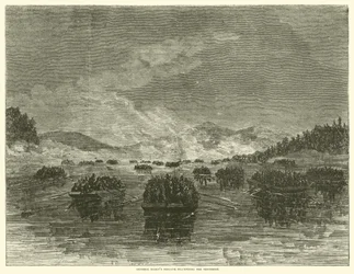 General Hazens Brigade fährt den Tennessee hinunter, Oktober 1863
