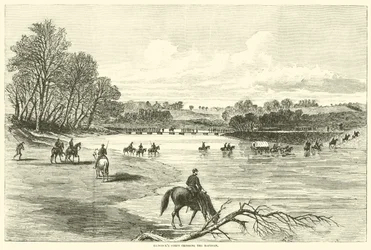 Hancocks Korps überquert den Rapidan, Mai 1864