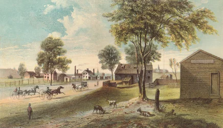 Harlem Lane, vom Central Park nach Manhattanville, 1865