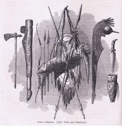 Indische Waffen, Illustration aus Cassell