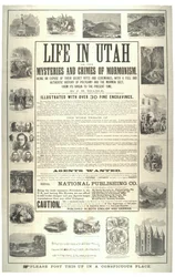 Leben in Utah oder die Geheimnisse und Verbrechen des Mormonismus; eine Enthüllung ihrer geheimen Riten und Zeremonien, ca. 1870