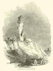 Leuchtturm bei Fort Morgan, August 1864
