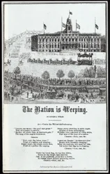 Lincolns Trauerzug, veröffentlicht 1865