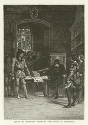 Ludwig XI. trifft Karl den Kühnen in Peronne