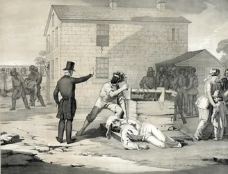 Märtyrertod von Joseph und Hyrum Smith im Gefängnis von Carthage, 27. Juni 1844, 1851