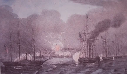 Mexikanisch-Amerikanischer Krieg (1846-48), US-Marine bombardiert Veracruz