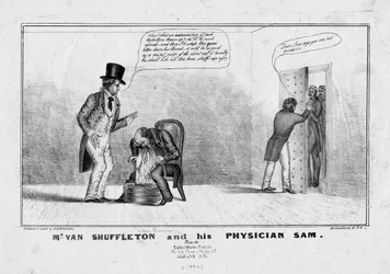 Mr. van Shuffleton und sein Arzt Sam, ca. 1836