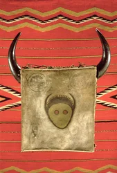 Navajo-Büffelmonddecke aus Arizona