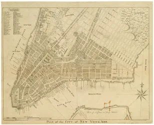 Plan der Stadt New York
