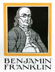 Porträt von Benjamin Franklin