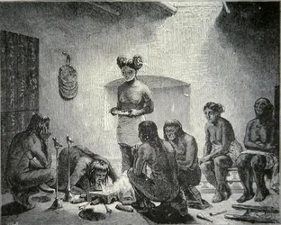 Gebet um Regen, ca. 1880 (Gravur)