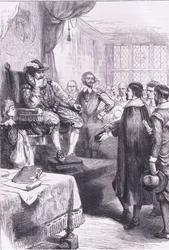 Puritaner vor James I, Illustration aus Cassell
