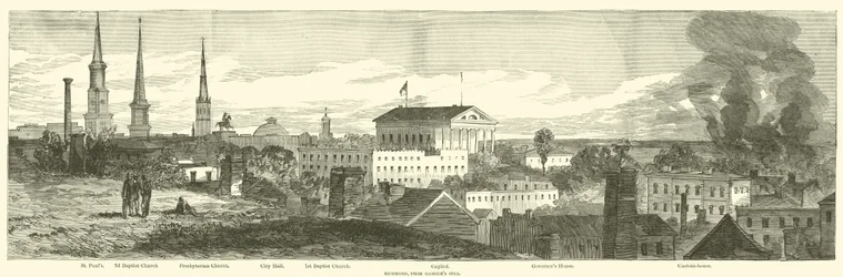 Richmond, von Gambles Hill, April 1865