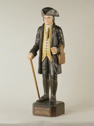 Skulptur von Diedrich Knickerbocker, die in der Knickerbocker Hall in New York City stand, um 1850-67