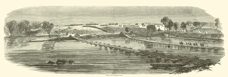 Sedgwicks Brücken verlegt, Mai 1863