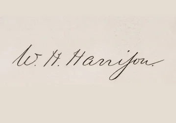 Unterschrift von Henry William Harrison