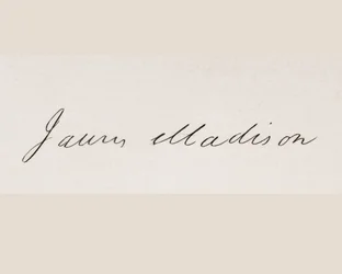 Unterschrift von James Madison