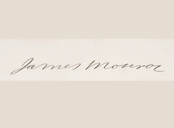Unterschrift von James Monroe
