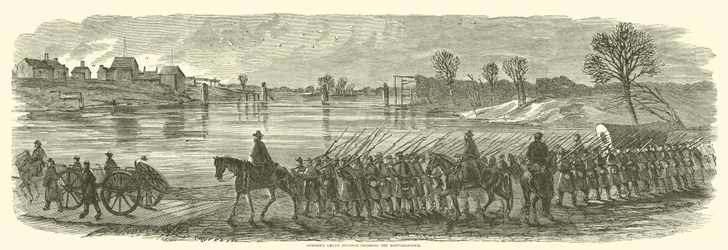 Sumners Großdivision überquert den Rappahannock, Dezember 1862
