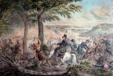 Die Schlacht am Thames in 1813
