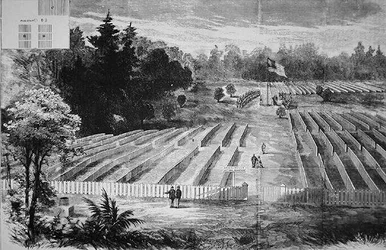 Der Friedhof im Kriegsgefangenenlager von Andersonville