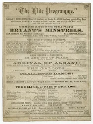 Das Elite-Programm für Bryants Opernhaus, veröffentlicht von Morris Coster