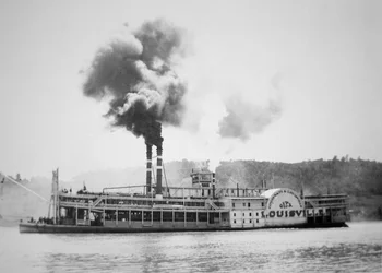 Der New Orleans Levee, ca. 1870