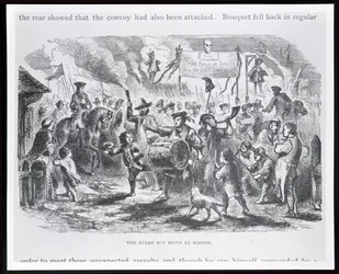 Die Stamp Act Unruhen in Boston, 25. August 1765, aus 