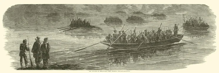 Der Vormarsch von Sedgwicks Korps über den Rappahannock, April 1863