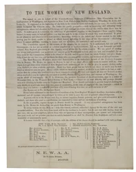 An die Frauen von Neuengland (Rundschreiben), ca. 1862-1865