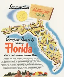 Touristenkarte von Florida