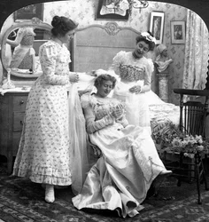 Das Anlegen des Brautschleiers